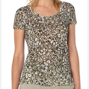 Liverpool Los Angeles Scoop Neck Short Sleeve Sweater